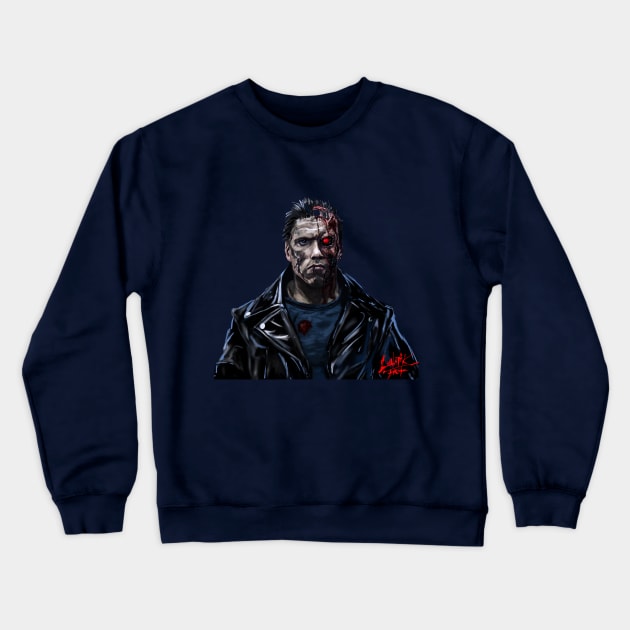 T-800 transparent design Crewneck Sweatshirt by Art Of Lunatik